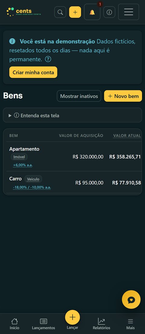 Patrimônio no celular